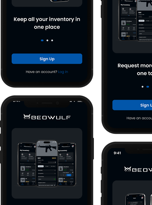 Mobile app interface
